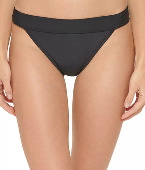 DKNY BLACK Low-Rise Bikini Swim Bottom, US X-Large Size XL Black