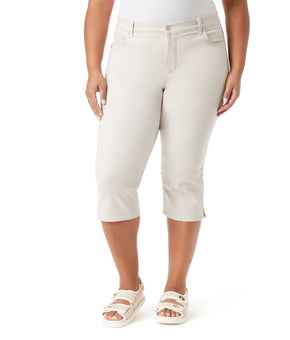 Gloria Vanderbilt Plus Size Amanda Capris Color: Stonewood Size 20 W