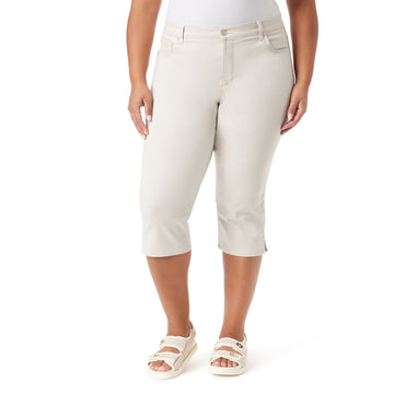 Gloria Vanderbilt Plus Size Amanda Capris Color: Stonewood Size 20 W