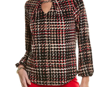 Anne Klein womens Chain Neck Top, Size XL MSRP $69