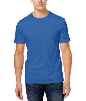 Club Room Mens Performance Basic T-Shirt Blue Size S 100% Cotton Tee