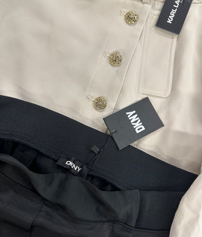 Women's Clothing Skirt and Pant Wholesale Lot, DKNY, ELLA RAFAELLA, KARL LAGERFELD, JACLYN SMITH and more, 7 items, Shelf Pulls, MSRP $476