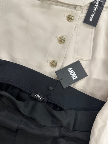 Women's Clothing Skirt and Pant Wholesale Lot, DKNY, ELLA RAFAELLA, KARL LAGERFELD, JACLYN SMITH and more, 7 items, Shelf Pulls, MSRP $476