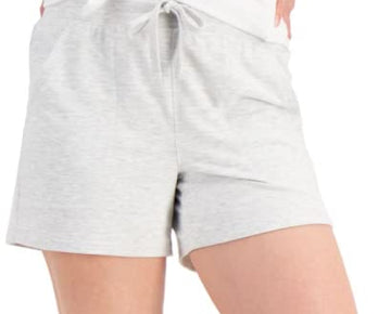 Ideology Women's Lounge Shorts (White Heather, X-Large)