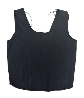 DKNY SLEVELESS SCOOP Women top Black Size L MSRP $64