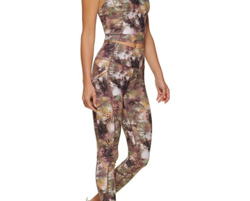 Calvin Klein Performance Women Printed Racerback Cropped Tank Top XS Purple $50