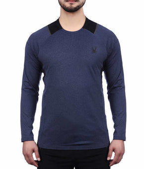 Spyder Active Men??s Long Sleeve Shirt Blue Size L