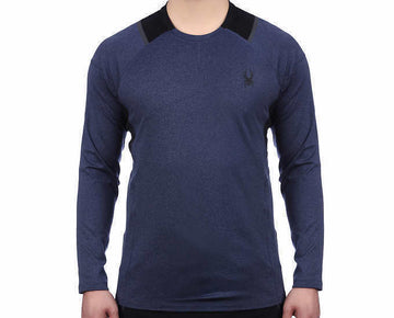 Spyder Active Men??s Long Sleeve Shirt Blue Size L