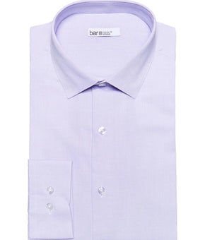 Bar III Dress Shirt Mens Size M 15/15.5 Purple Slim Fit Stretch Geometric $65