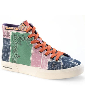 Sun + Stone Men's Mesa High-top Sneakers Multi-Colored Pink Green Blue - 11M