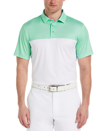 PGA TOUR Men's Airflux Colorblock Golf Polo Shirt Green Size XL MSRP $62