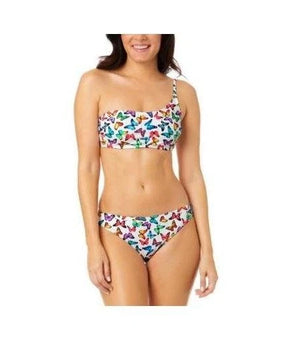 Salt & Cove Bikini Set Womens Size M Multicolor Butterfly Bandeau Swimwear