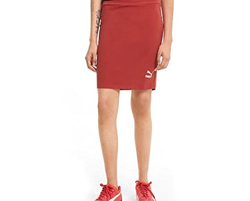 PUMA Womens Classics Skirt - Burgundy - Size S
