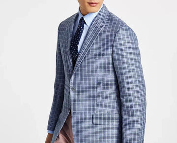 Lauren Ralph Lauren Mens Classic-Fit UltraFlex Li Dark Blue Size 46R