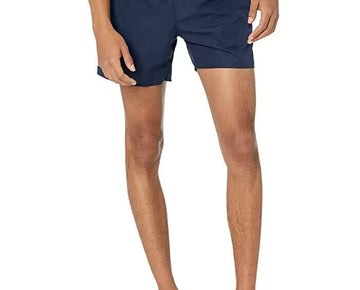 Lacoste Solid Elastic Waist Swim Trunks Navy Blue Size S MSRP $70