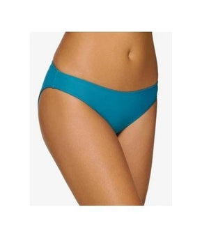 Hula Honey Bikini Bottom Womens Size XS Blue Solid Lined Stretch Swimwear