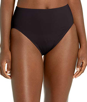 Contours by Coco Reef Women's Standard Onyx HIGH Waist Bottom, Black 001, Size M