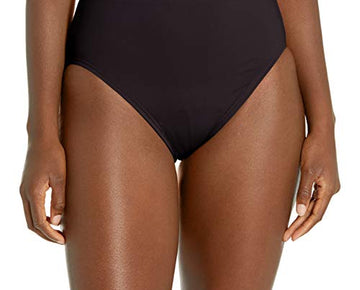 Contours by Coco Reef Women's Standard Onyx HIGH Waist Bottom, Black 001, Size M