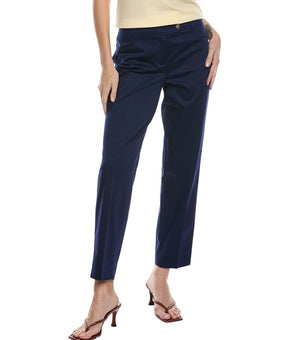 Jones New York womens Sateen Pant, Size 16, Blue MSRP $80
