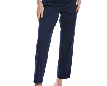 Jones New York womens Sateen Pant, Size 16, Blue MSRP $80