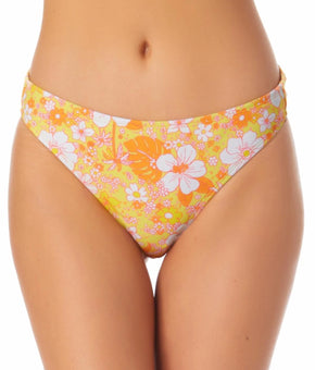California Waves Womens Juniors Hipster Bikini Swim Bottom Yellow Size XS