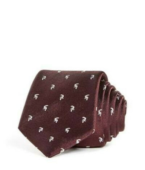 Theory Toucan Club Silk Skinny Tie Purple MSRP $98