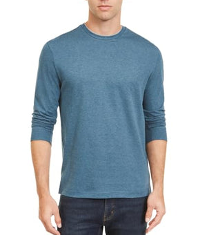 Club Room Mens Layered Look Crewneck T-Shirt Blue Size L