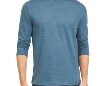 Club Room Mens Layered Look Crewneck T-Shirt Blue Size L