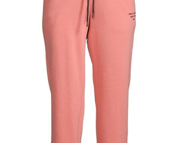 DKNY SPORT Drawstring Cropped Pants Pink Size XL MSRP $60