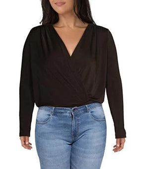 Free People Intimately Turnt Surplice Long sleeves Bodysuit Size XL Green $68