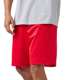 Reebok Men's Mesh Logo Basketball Shorts RED Size S MSRP $35