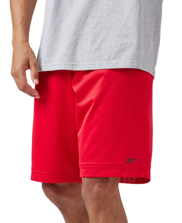 Reebok Men's Mesh Logo Basketball Shorts RED Size S MSRP $35