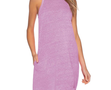 Becca by Rebecca Virtue Womens Sheer Dress Cover-Up Purple Size XS/S