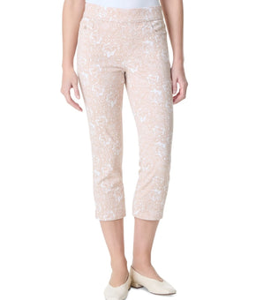 Gloria Vanderbilt Women's Shape Effect Pull-On Capri Pants Beige Size 16