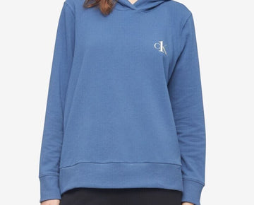 Calvin Klein Women s Plus French Terry Lounge Hoodie blue Size 2X MSRP $54