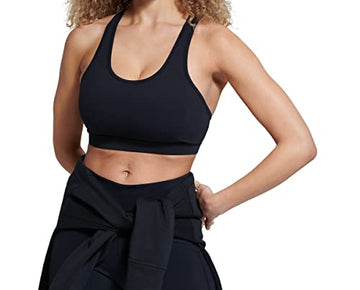BASS OUTDOOR Women's Knit Bra Top, Black, X-Large XL