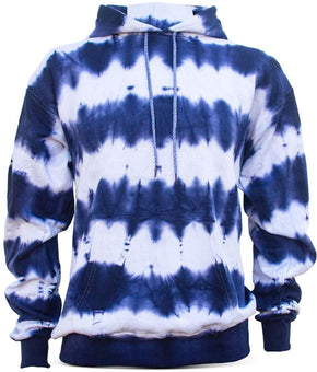 Studio 189 Womens Tie-Dye Logo Hoodie Navy Size L