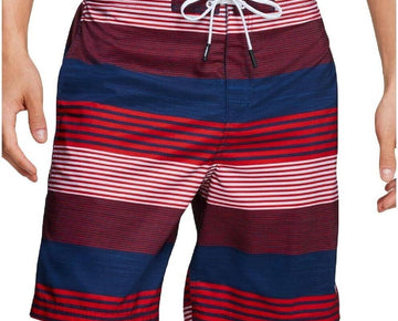 Speedo Mens 9" Beach Wear Swim Trunks Red Size M MSRP $56