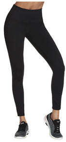 Skechers Womens GOWALK High Waist Legging 4-Way Stretch BLACK Size S