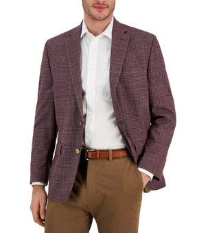 Lauren Ralph Lauren Wool Classic Ultraflex Stretch Blazer Wine Size 42S Red $375