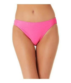California Waves Womens Juniors Metallic Bikini Swim Bottom ONLY, Pink Size M