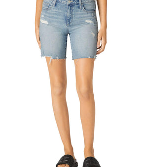 Joe's Womens Distressed Bermuda Cutoff Shorts Blue Size 27