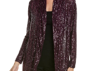 Anne Klein womens Jacket, Size M, Purple