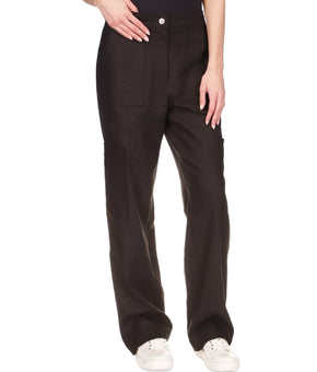 Michael Michael Kors High Rise Cargo Pants Black Size XL MSRP $125