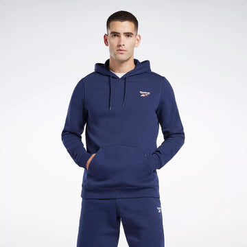 Reebok Identity Fleece Over-the-Head Hoodie Blue Size M