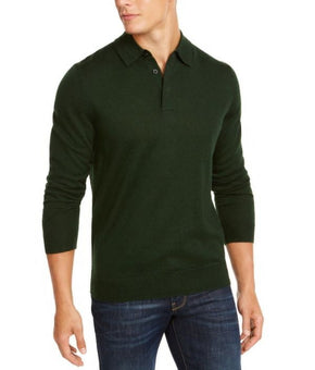 Club Room Men's Regular-Fit Sweater-Knit Ivy League Green Size L