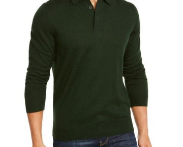 Club Room Men's Regular-Fit Sweater-Knit Ivy League Green Size L