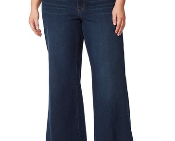 Jessica Simpson Trendy Plus Size 16W True Love Trouser Wide-Leg Jeans $79