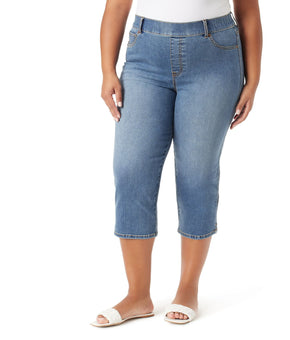Gloria Vanderbilt Shape Effect Capri Pants Color: Castle Point Plus Size 20W