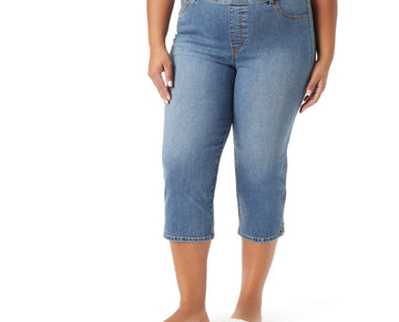 Gloria Vanderbilt Shape Effect Capri Pants Color: Castle Point Plus Size 20W